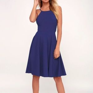 Lulus Royal Blue midi dress